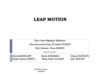 leap mot on