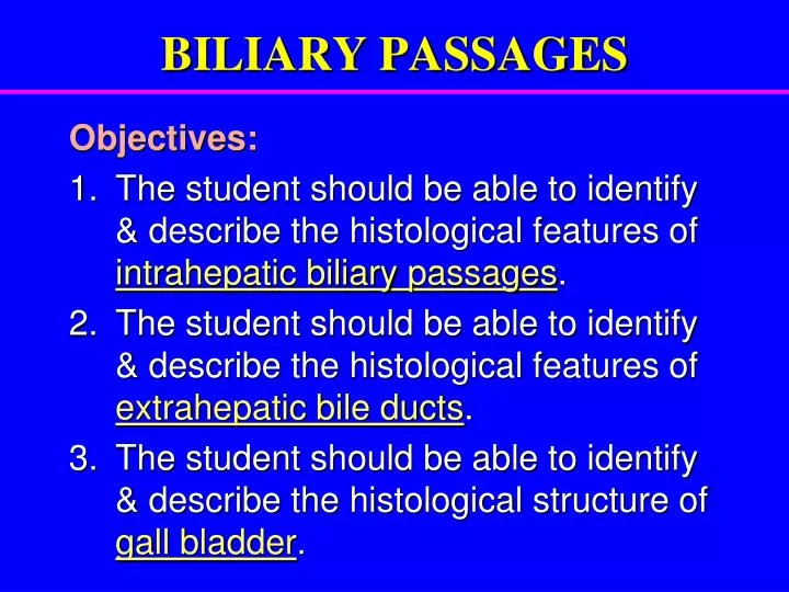 biliary passages