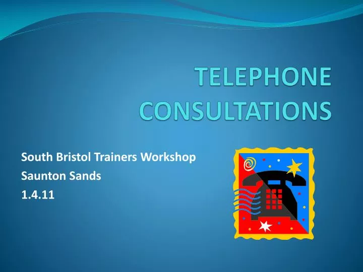 telephone consultations