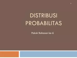 distribusi probabilitas
