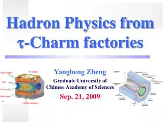 Hadron Physics from ?-Charm factories