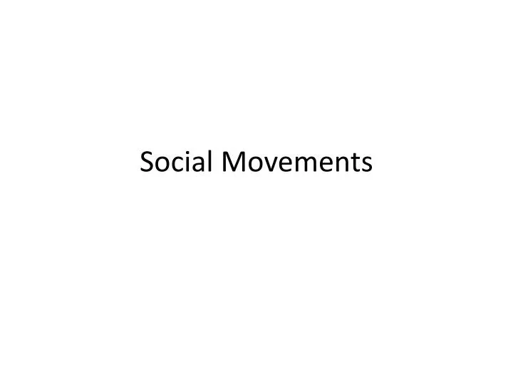 social movements