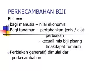 perkecambahan biji