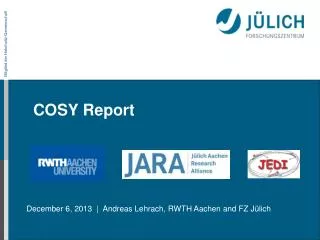 COSY Report
