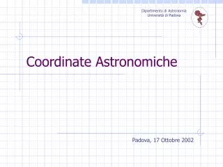 coordinate astronomiche