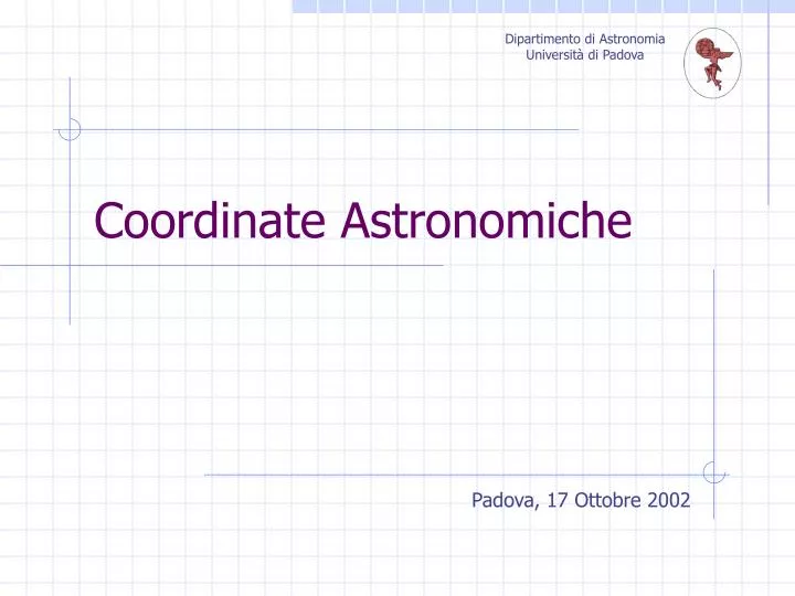 coordinate astronomiche