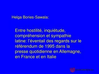 helga bories sawala