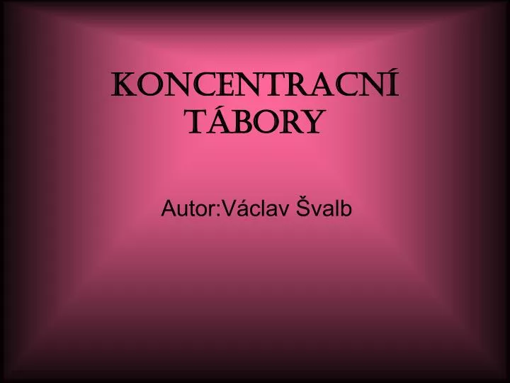 koncentracn t bory