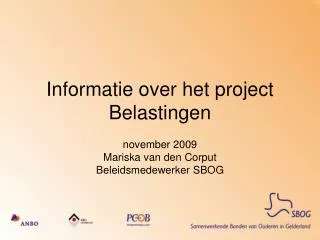 informatie over het project belastingen