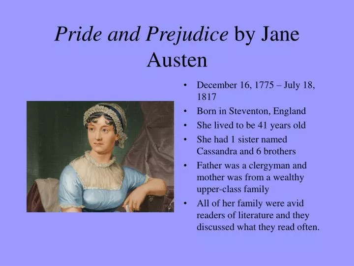 pride and prejudice by jane austen