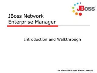 JBoss Network Enterprise Manager