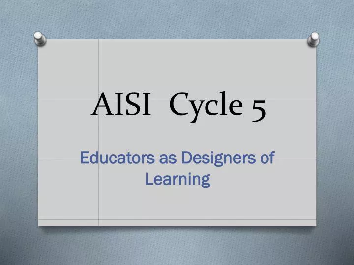 aisi cycle 5