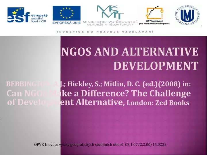 ngos and alternative development