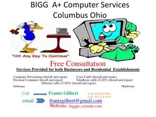 BIGG A+ Computer Services Columbus Ohio