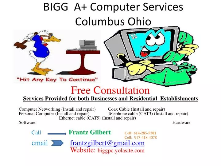 bigg a computer services columbus ohio