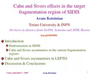 Cahn and Sivers effects in the target fragmentation region of SIDIS