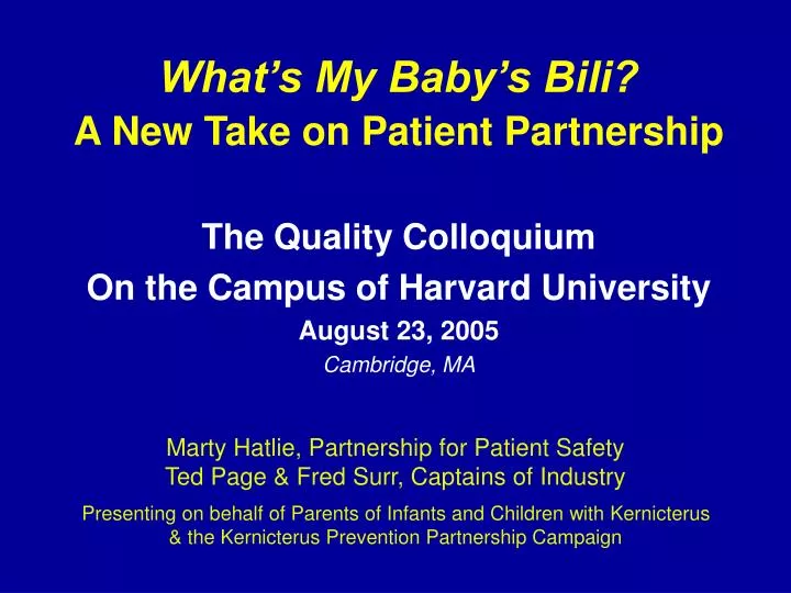what s my baby s bili a new take on patient partnership