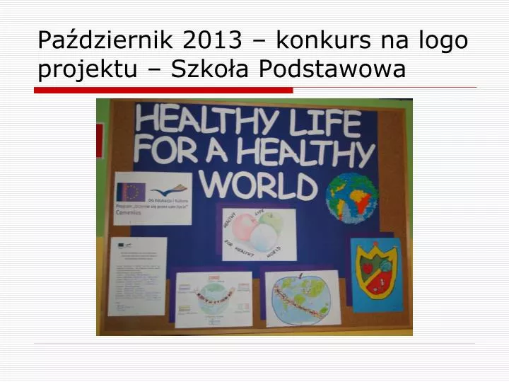 pa dziernik 2013 konkurs na logo projektu szko a podstawowa