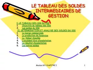le tableau des soldes intermediaires de gestion