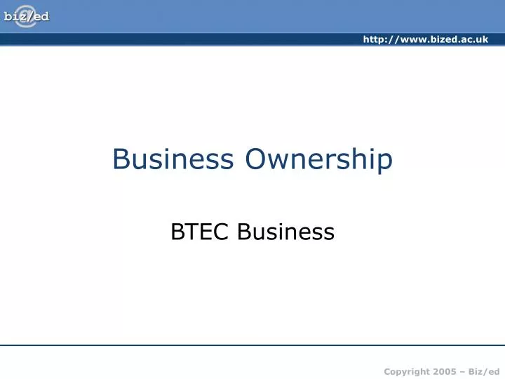 business ownership