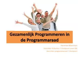 gezamenlijk programmeren in de programmaraad