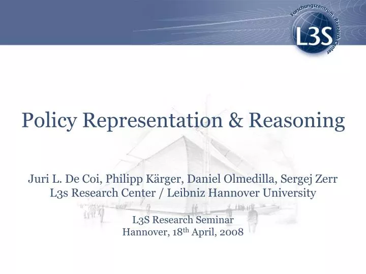 policy representation reasoning