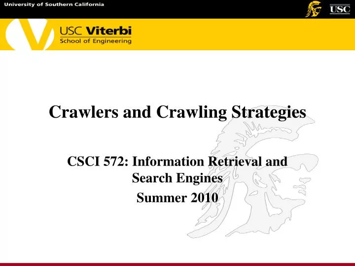 crawlers and crawling strategies