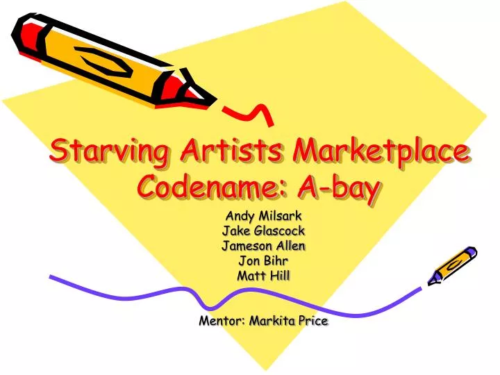 starving artists marketplace codename a bay
