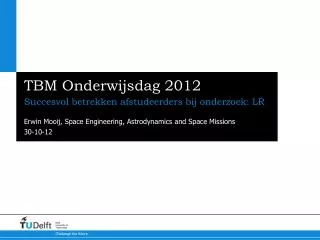 tbm onderwijsdag 2012