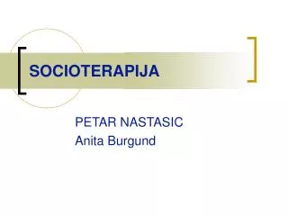 socioterapija