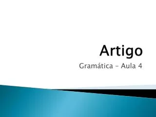 artigo