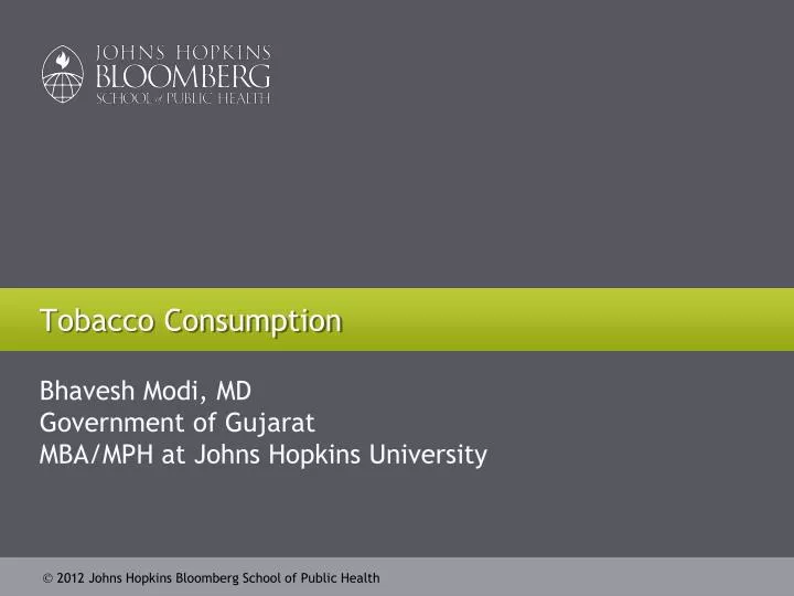 tobacco consumption