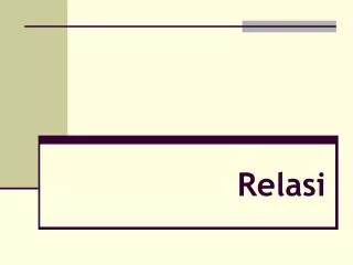 relasi