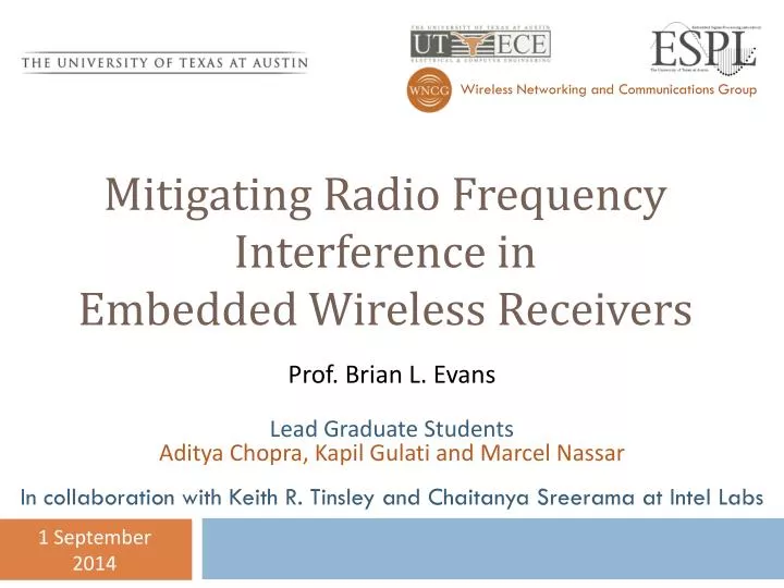 mitigating radio frequency interference in embedded wireless receivers