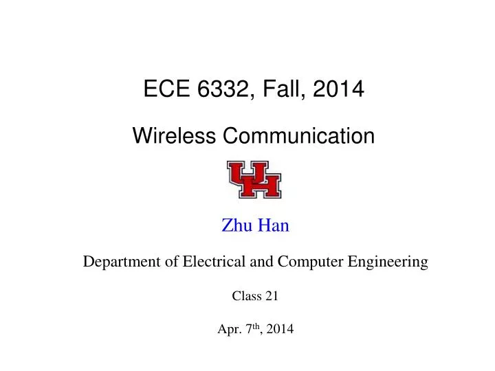 ece 6332 fall 2014 wireless communication