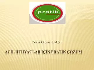 pratik otomat ltd ti