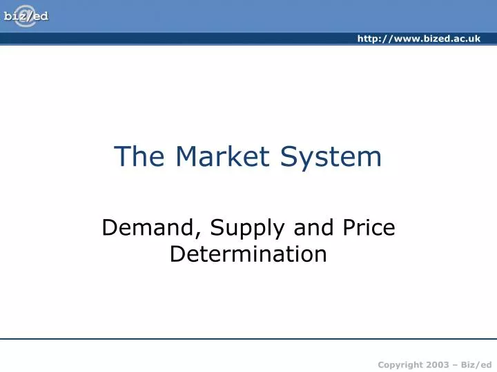 the market system