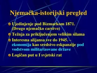 njema ka istorijski pregled