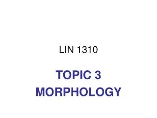LIN 1310
