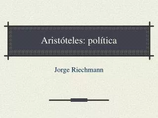 arist teles pol tica
