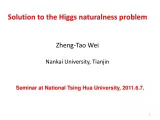 Solution to the Higgs naturalness problem