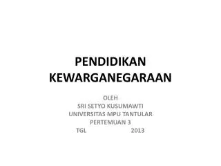 pendidikan kewarganegaraan