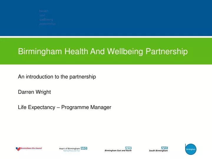 birmingham health and wellbeing partnership