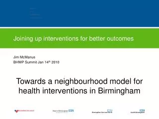 Joining up interventions for better outcomes