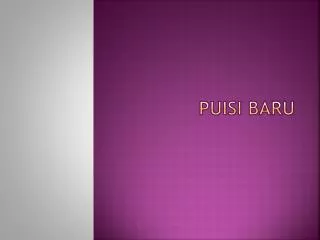 puisi baru