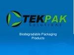 Biodegradable Packaging Products - slide 1