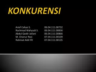 konkurensi