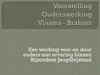 voorstelling ouderswerking vlaams brabant