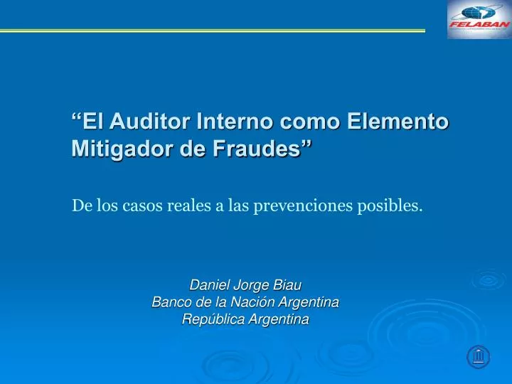 el auditor interno como elemento mitigador de fraudes