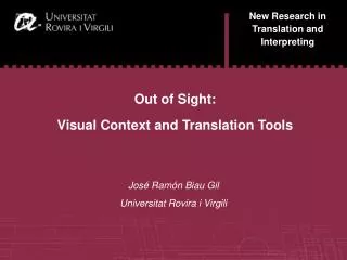 New Research in Translation and Interpreting